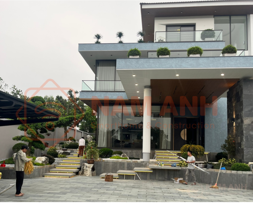 HOÀN THIỆN HỆ THỐNG CHIẾU SÁNG CHO CĂN BIỆT THỰ HIỆN ĐẠI